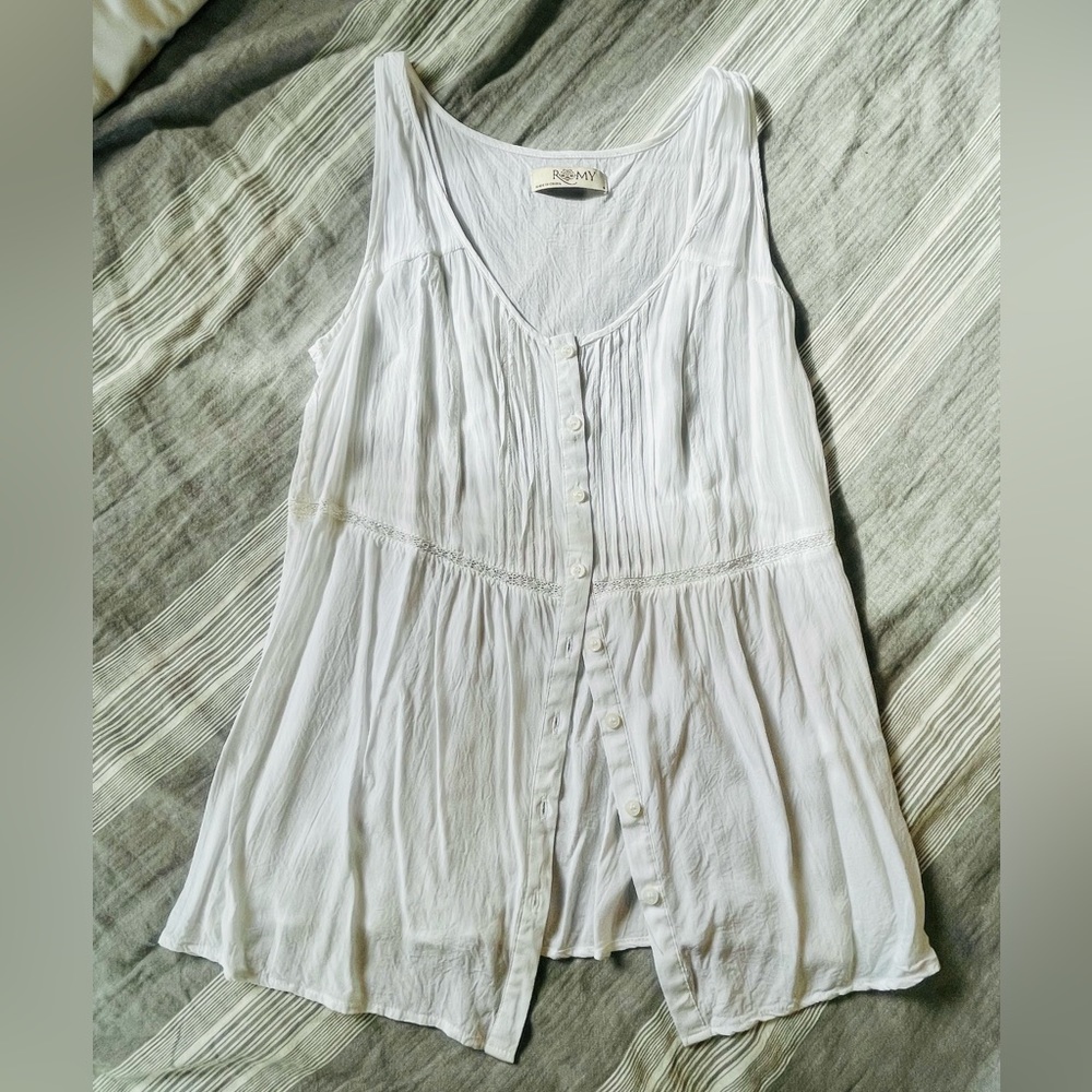 White Tank Blouse